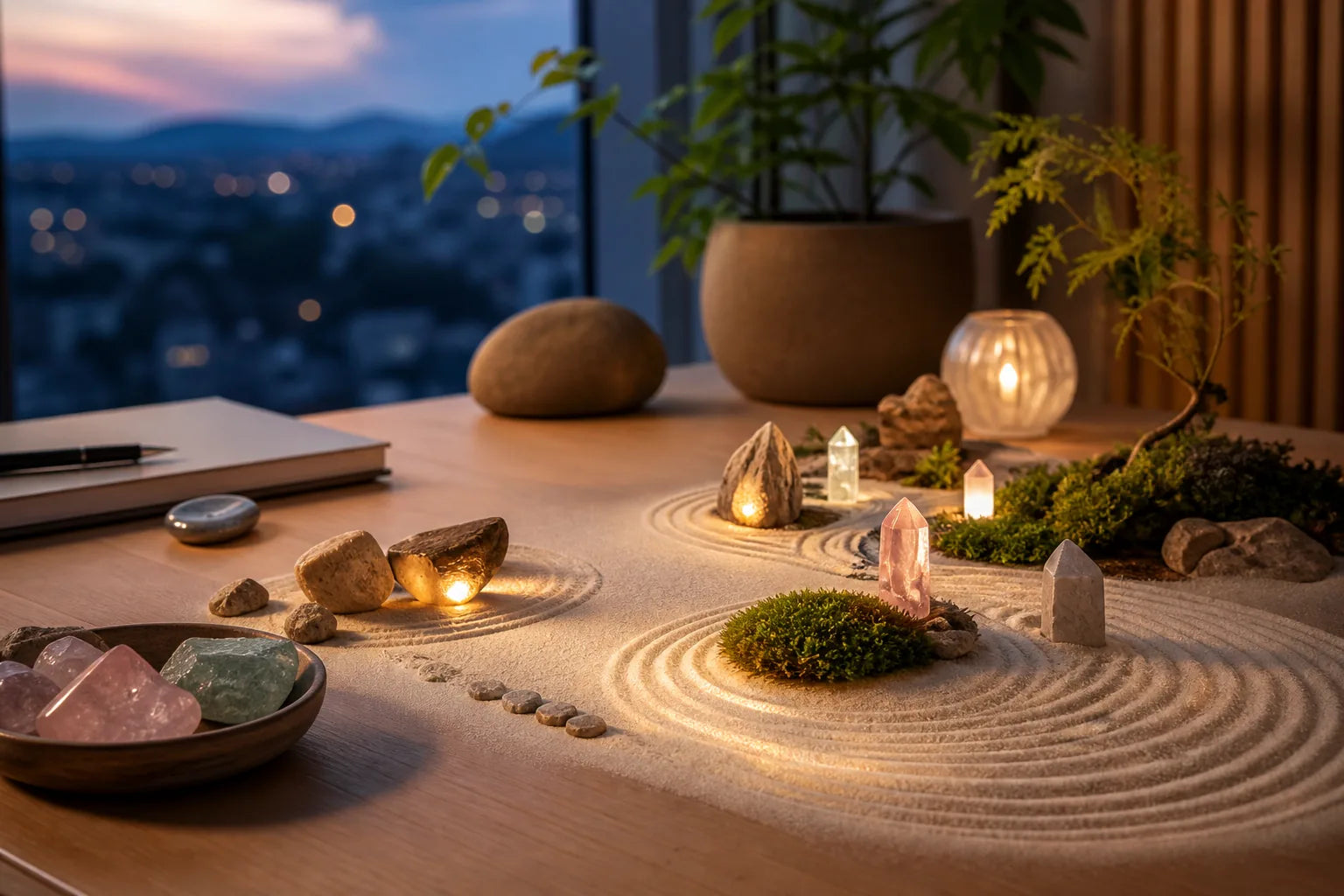 Light-Up Crystal Zen Gardens for Desk & Gifts | Zenify