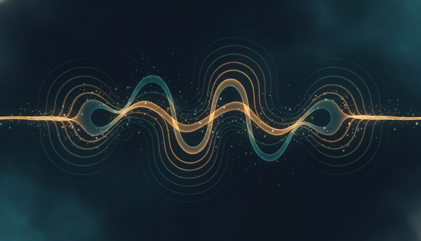 Abstract wave patterns representing energy flow for Finding Inner Peace Through Pranayama.