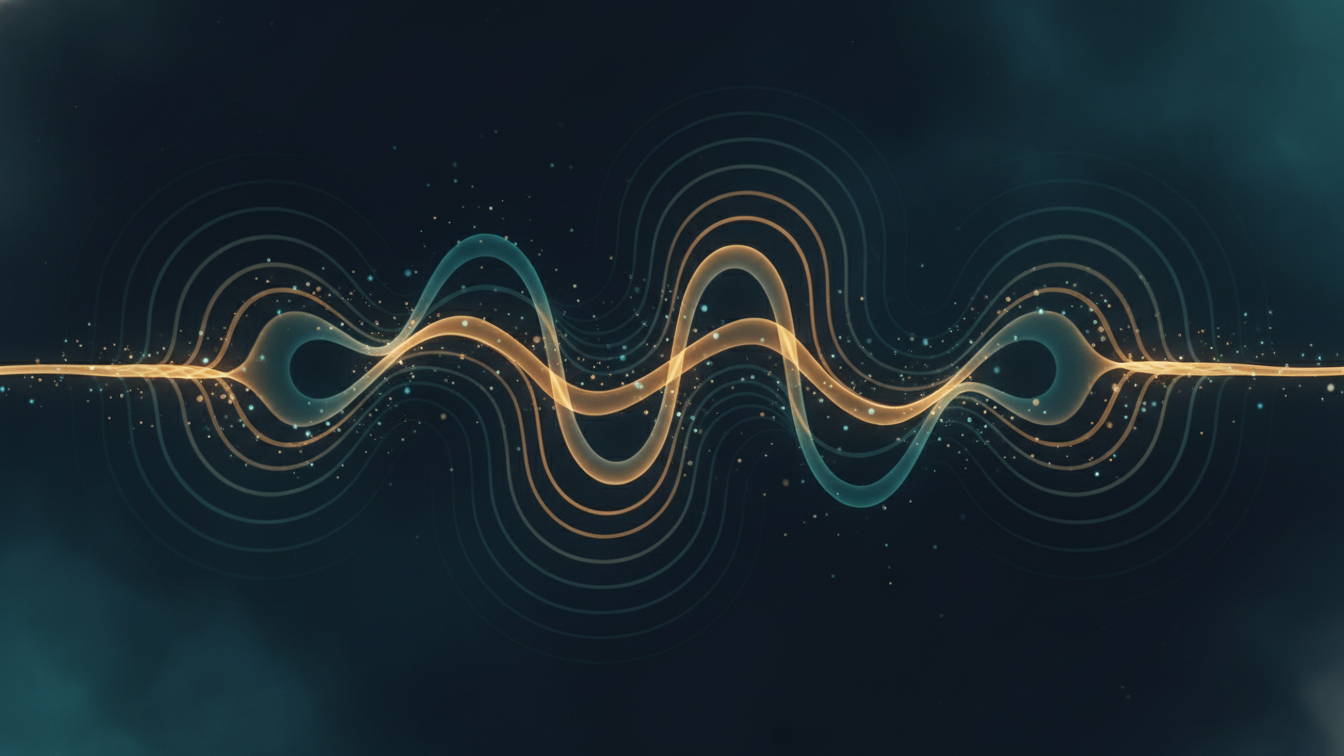 Abstract wave patterns representing energy flow for Finding Inner Peace Through Pranayama.