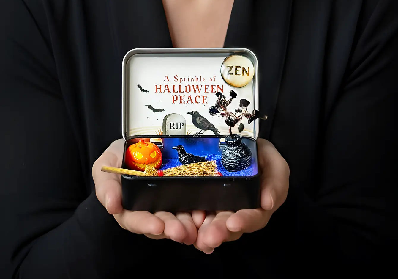 A Small Halloween Zen Garden
