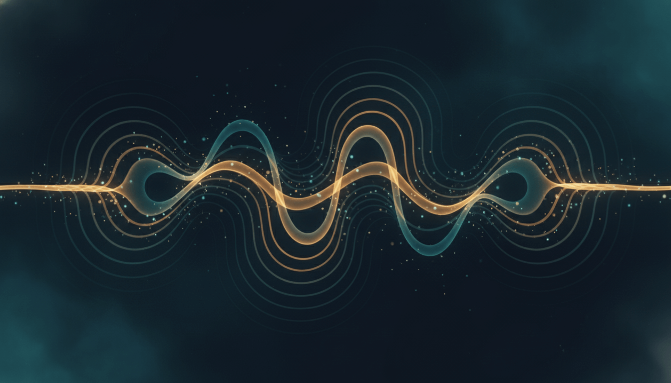 Abstract wave patterns representing energy flow for Finding Inner Peace Through Pranayama.