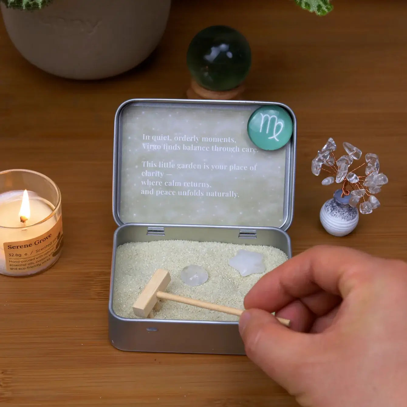 Virgo Crystal Zen Garden