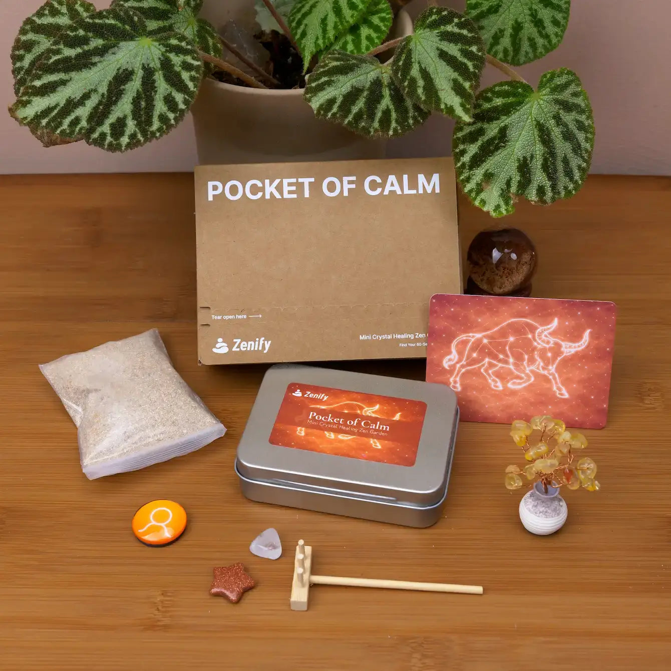 Taurus Crystal Zen Garden