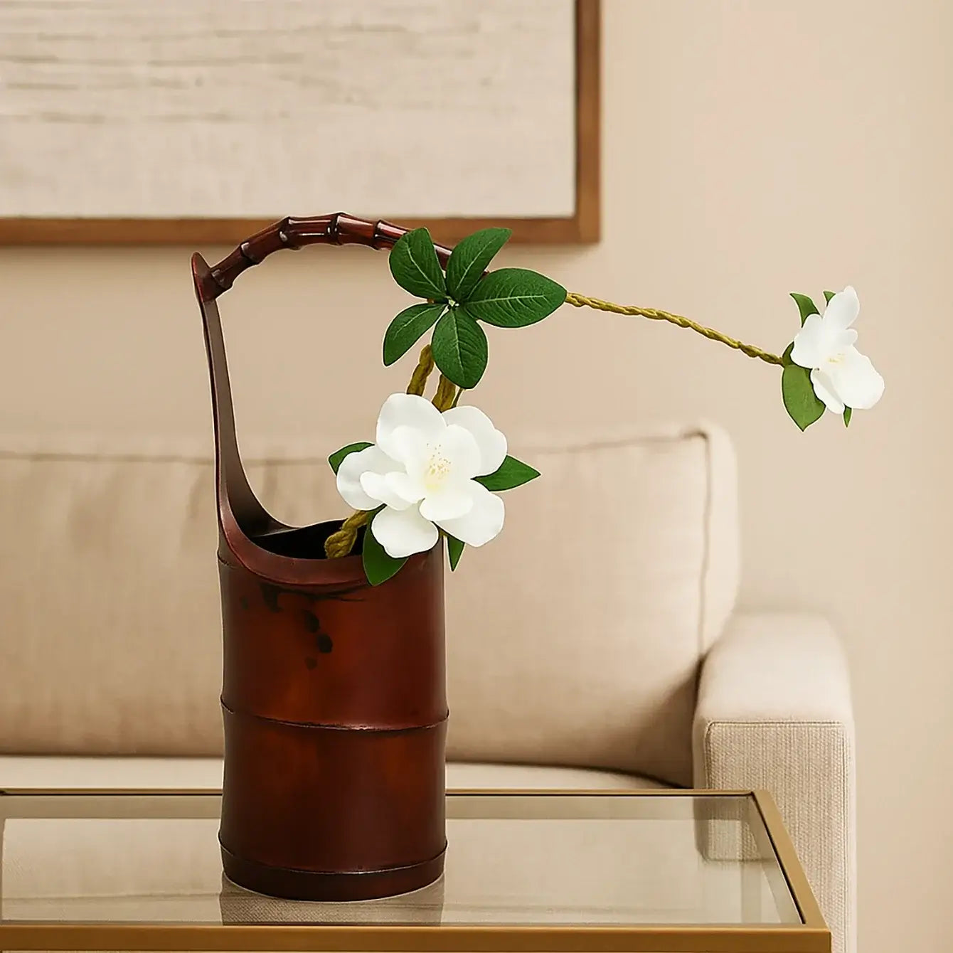 Zenify™ Bamboo Zen Flower Vase – A Tranquil Touch for Your Space