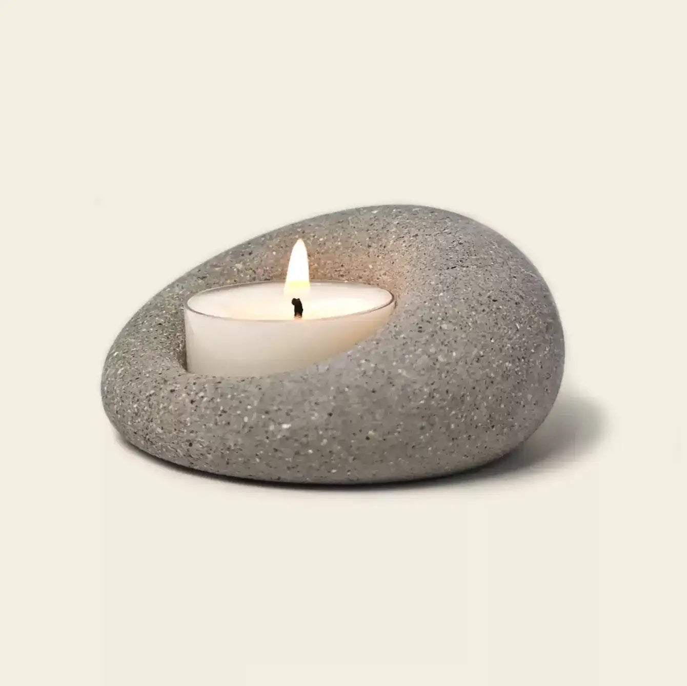 Pebble Light – Handcrafted Stone Tealight Holder