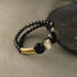 Obsidian & Goldstone Bracelet