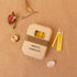 Portable meditation candle set with natural beeswax candles and crystals for mindfulness and relaxation.