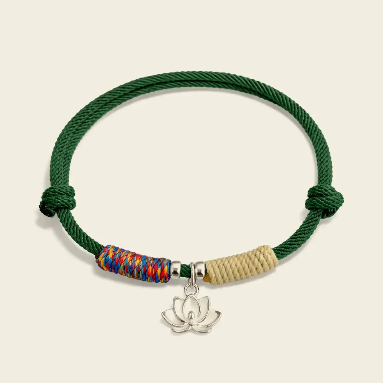 Handwoven 925 Sterling Silver Lotus Bracelet