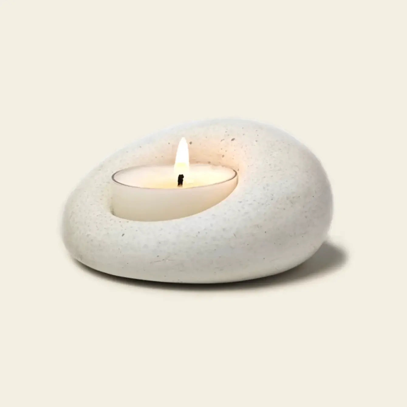 Pebble Light – Handcrafted Stone Tealight Holder