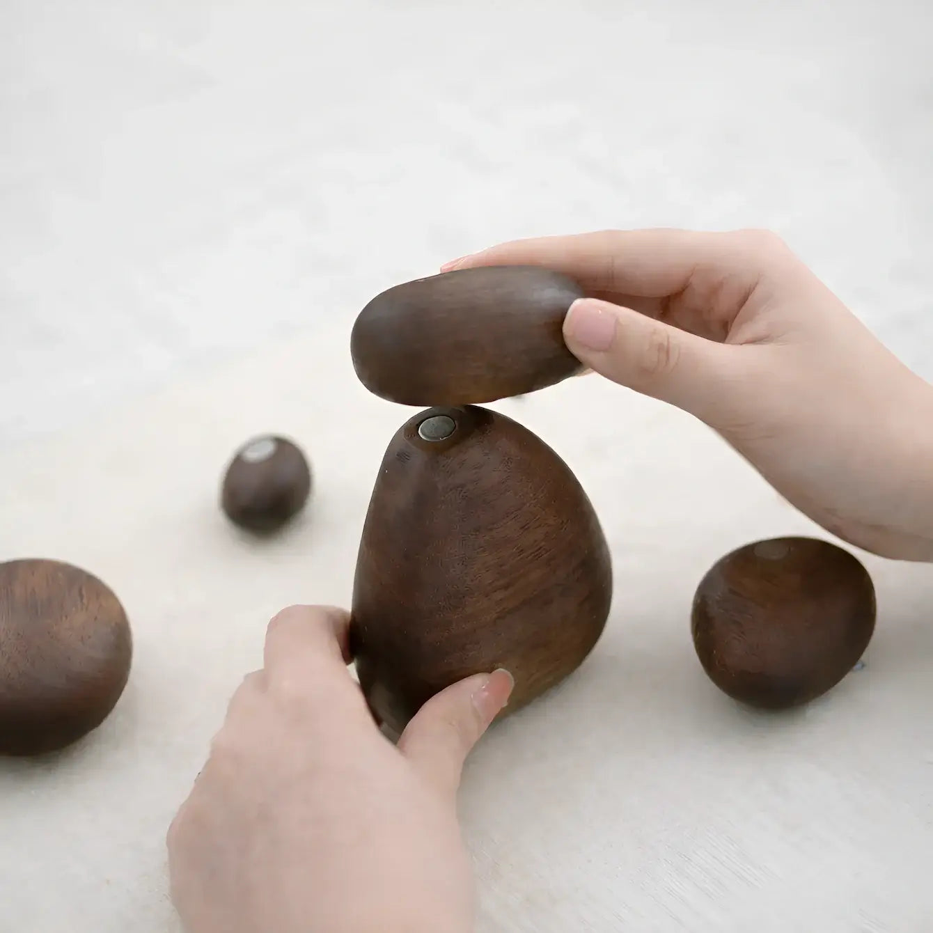 Wooden Balance Stones – Hand-Stacked Mindfulness Sculpture