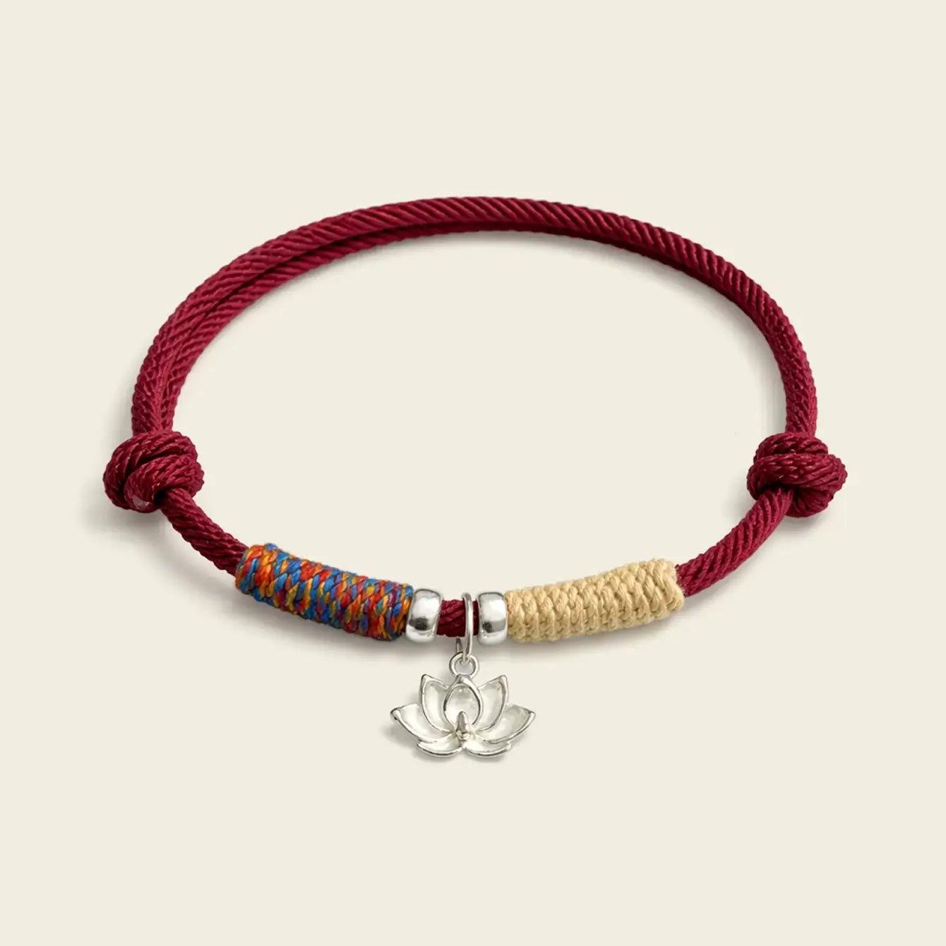 Handwoven 925 Sterling Silver Lotus Bracelet