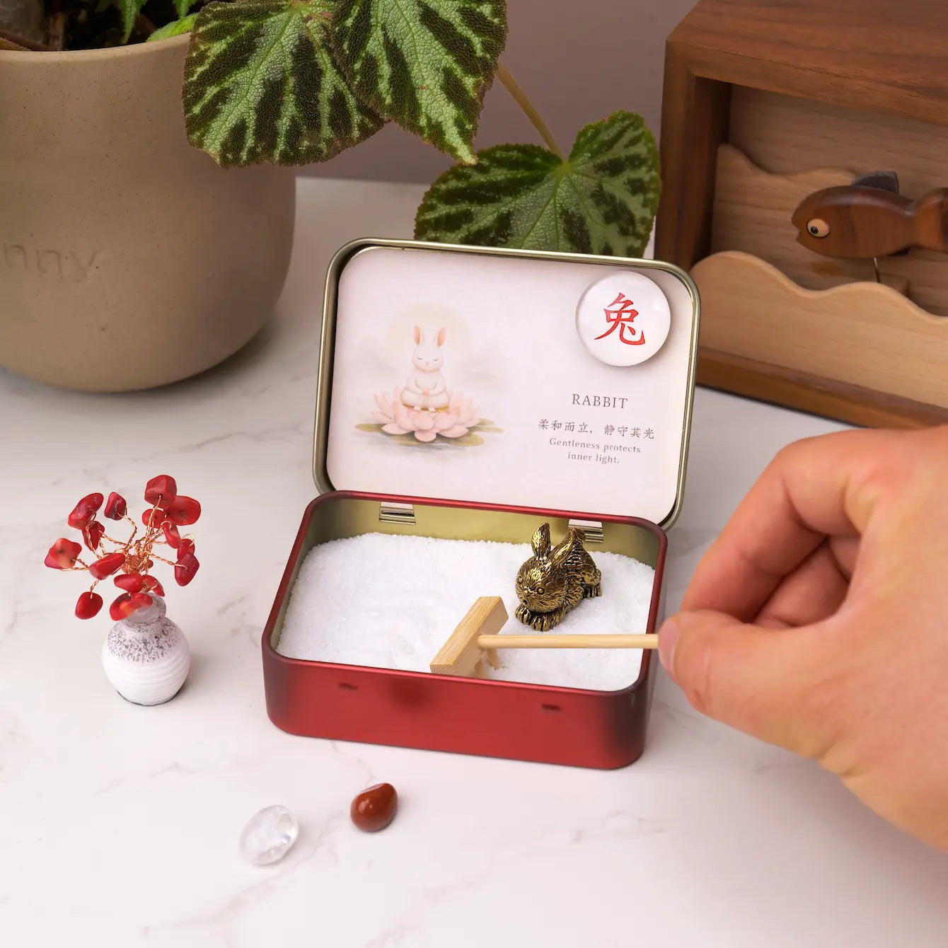 12-Zodiac Crystal Zen Garden