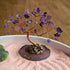 Top view of Love crystal zen garden
