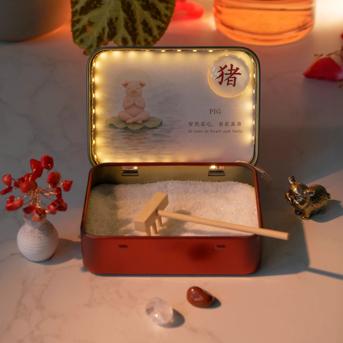 12-Zodiac Crystal Zen Garden