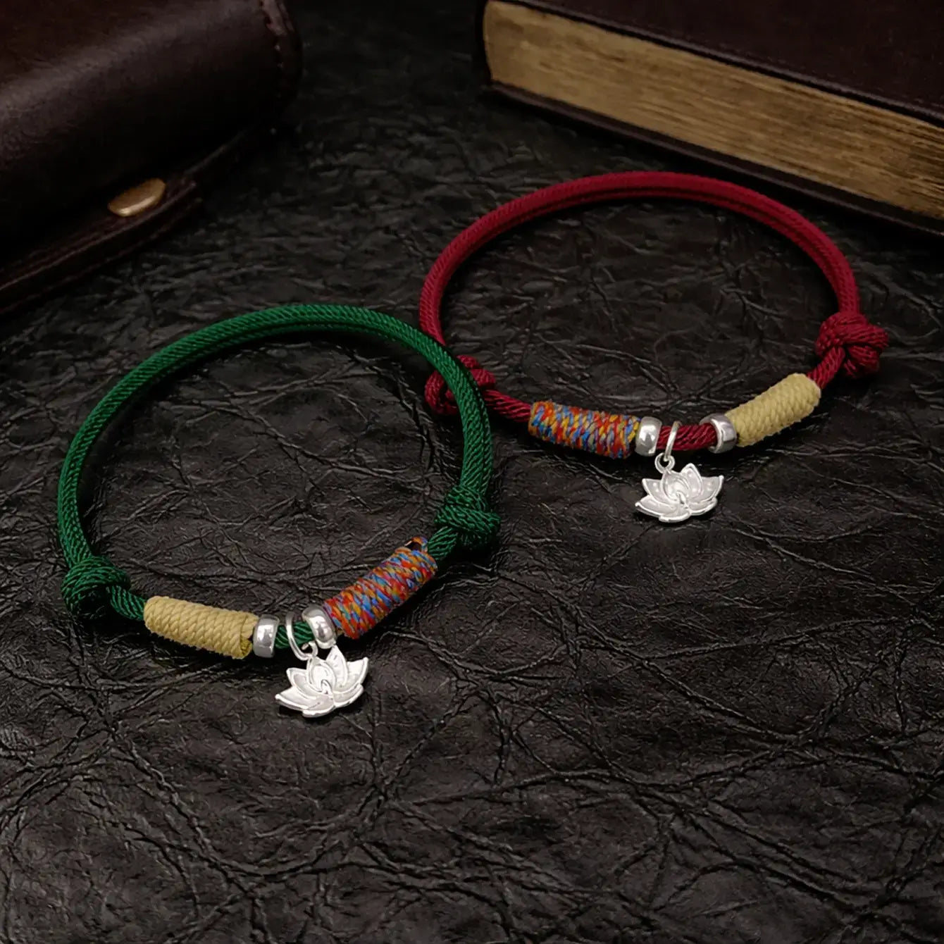 Handwoven 925 Sterling Silver Lotus Bracelet