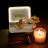 Spirit animal crystal zen garden featuring a meditating guardian, healing tree, and relaxing candles.
