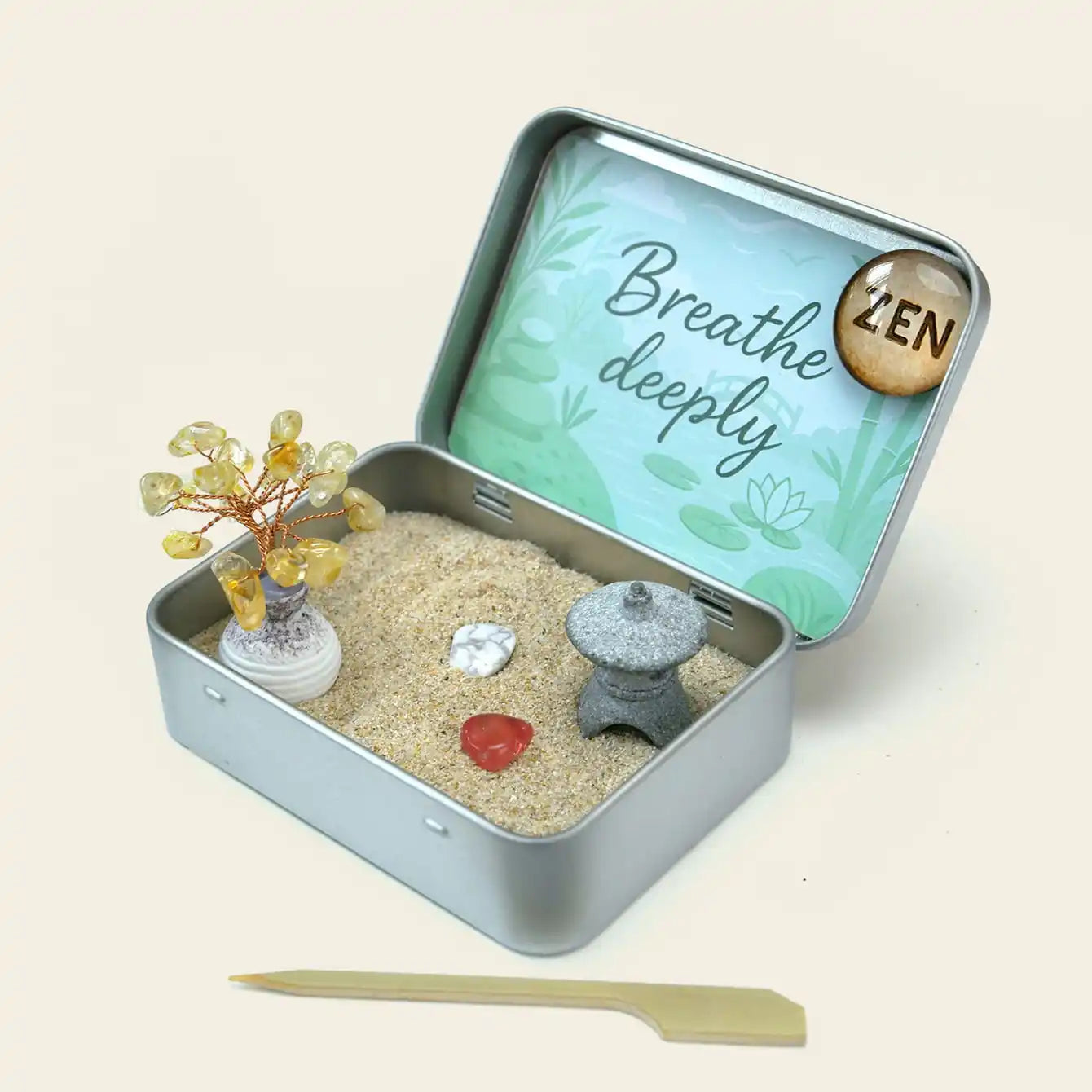 Zenify™ Pocket of Calm – Mini Zen Garden for Stress Relief and Mindfulness