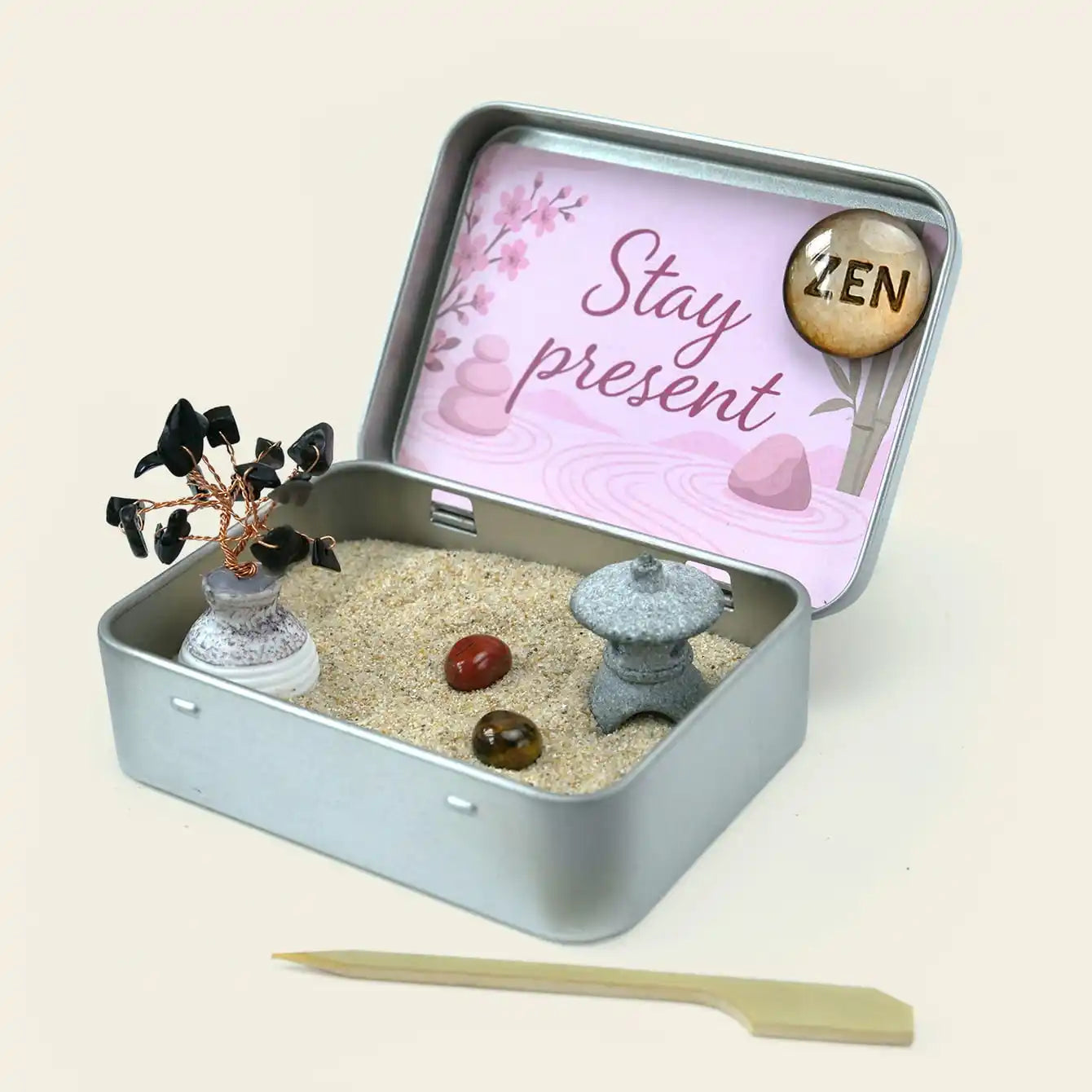 Zenify™ Pocket of Calm – Mini Zen Garden for Stress Relief and Mindfulness