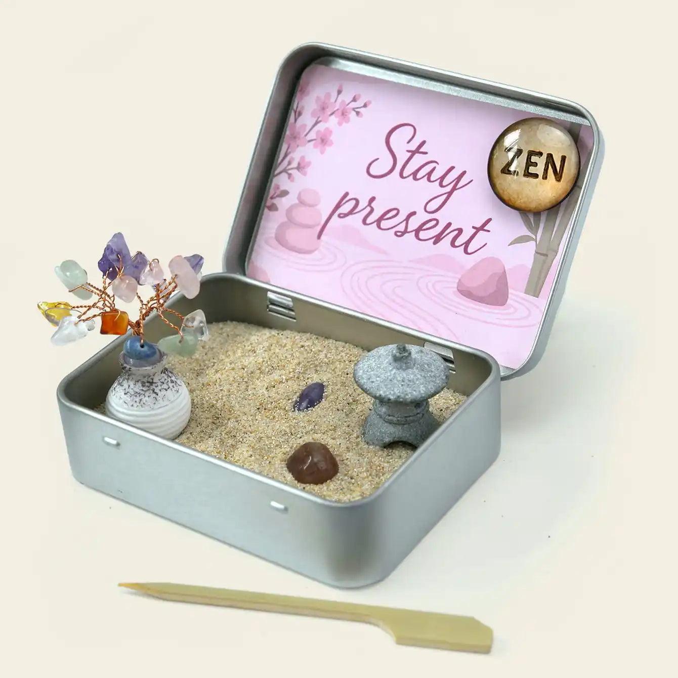 Zenify™ Pocket of Calm – Mini Zen Garden for Stress Relief and Mindfulness