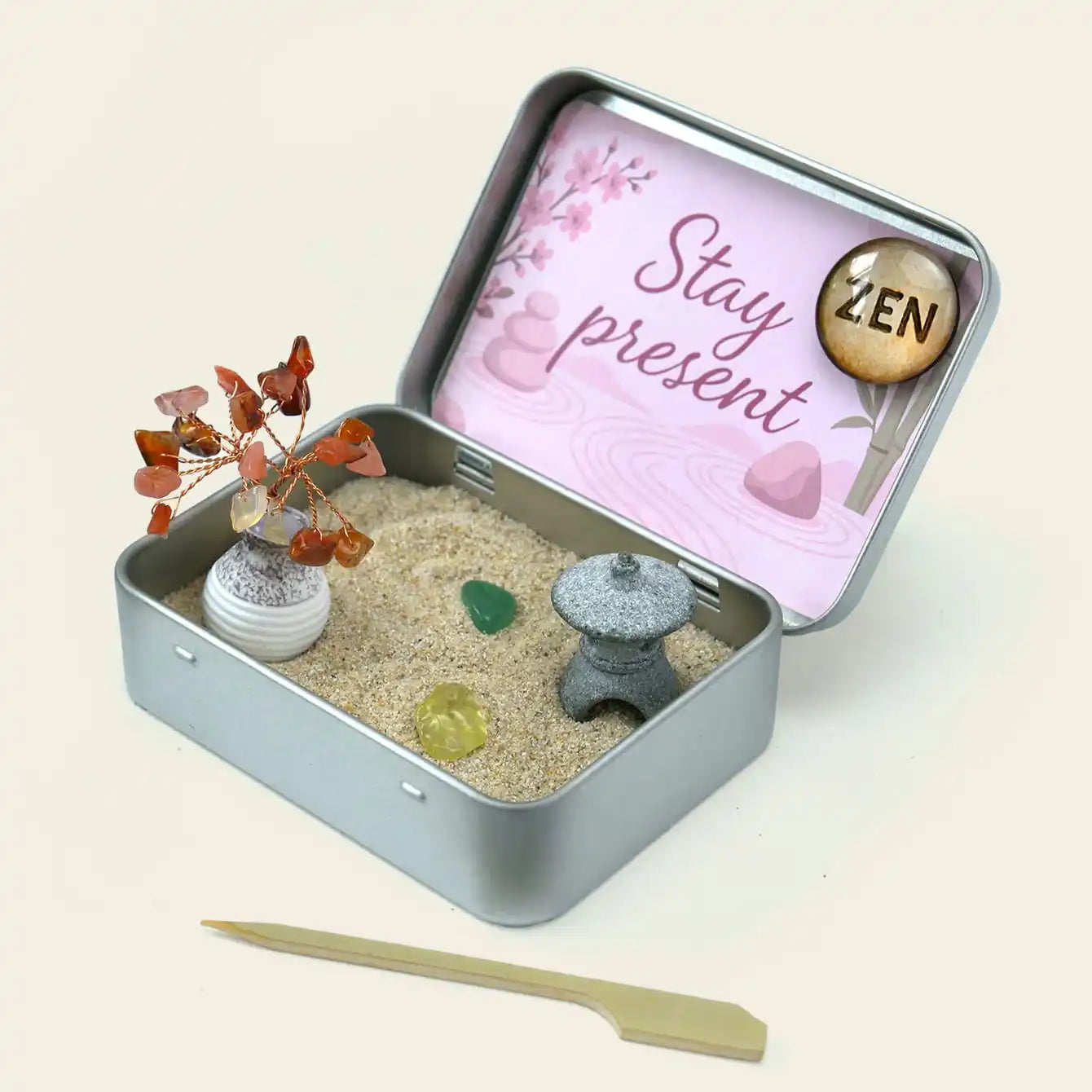 Zenify™ Pocket of Calm – Mini Zen Garden for Stress Relief and Mindfulness