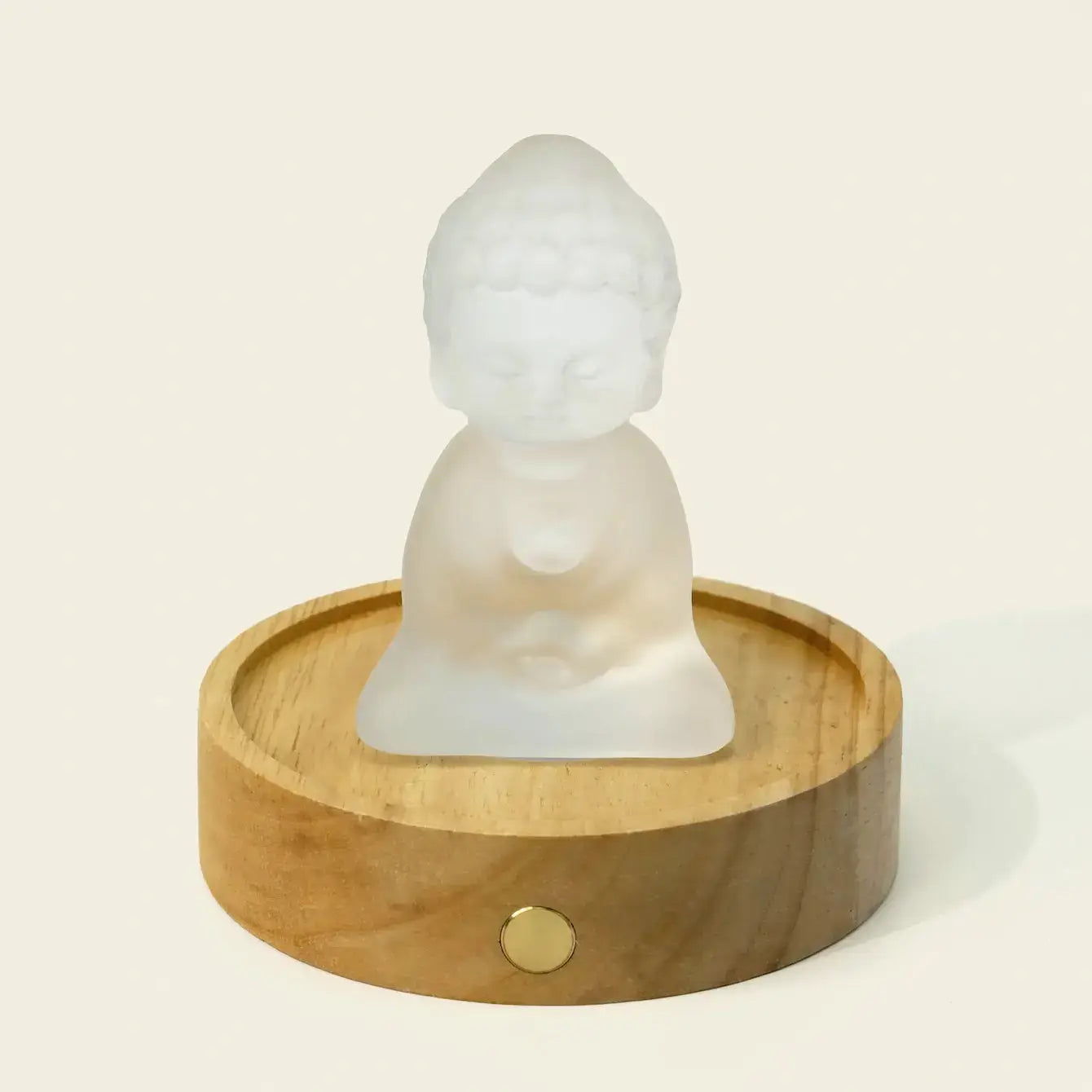 Zenify™ Frosted Crystal Buddha Lamp for Calm & Meditation | A Peaceful Gift Zenify