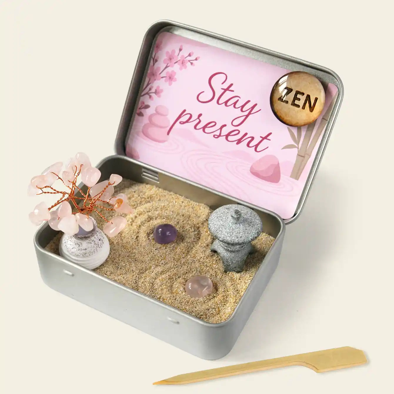 Zenify™ Pocket of Calm – Mini Zen Garden for Stress Relief and Mindfulness
