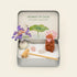 Spirit animal crystal zen garden with a meditating guardian monkey and healing tree for decor and mindfulness.