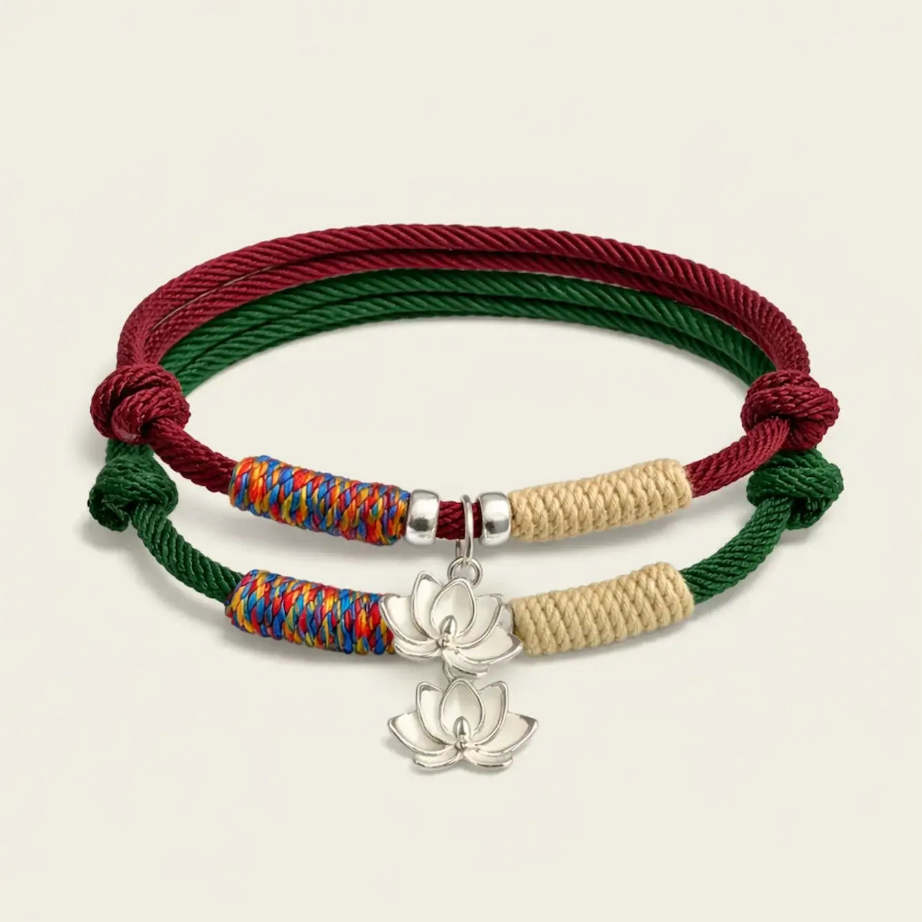 Handwoven 925 Sterling Silver Lotus Bracelet