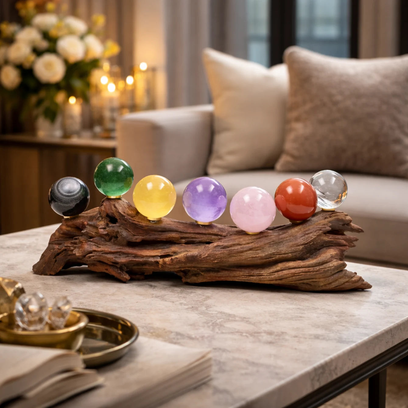 Seven Balance Crystal Display