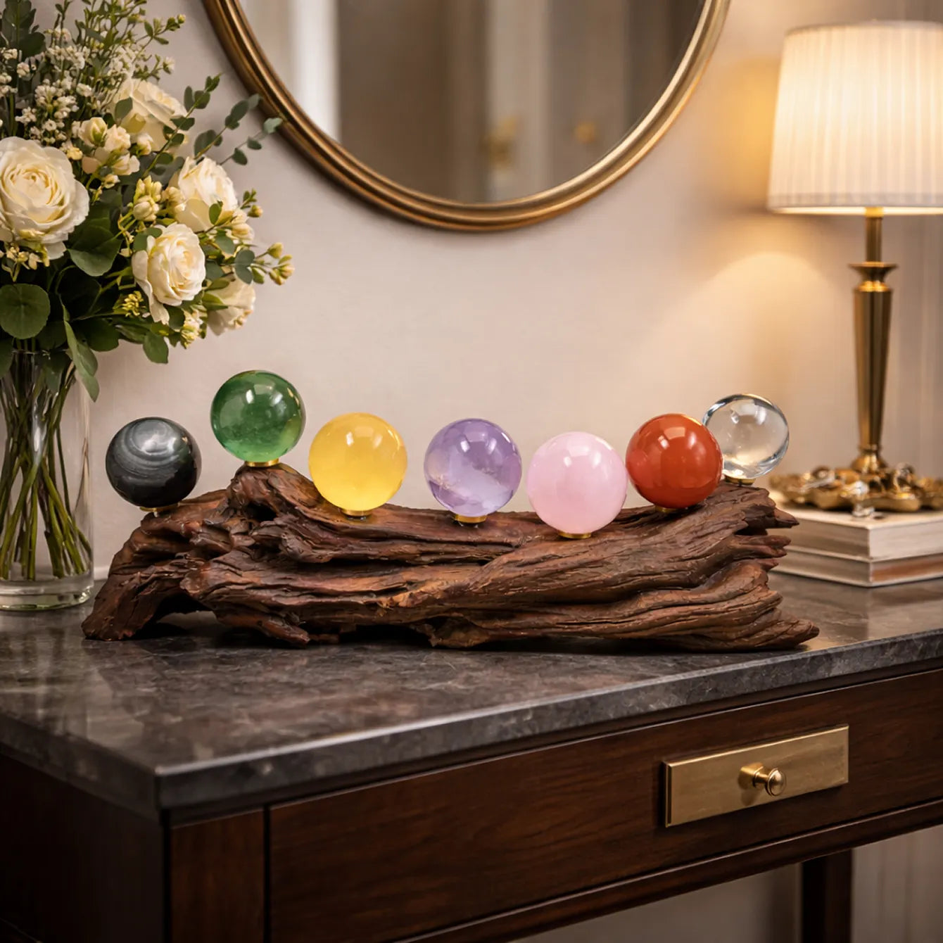 Seven Balance Crystal Display