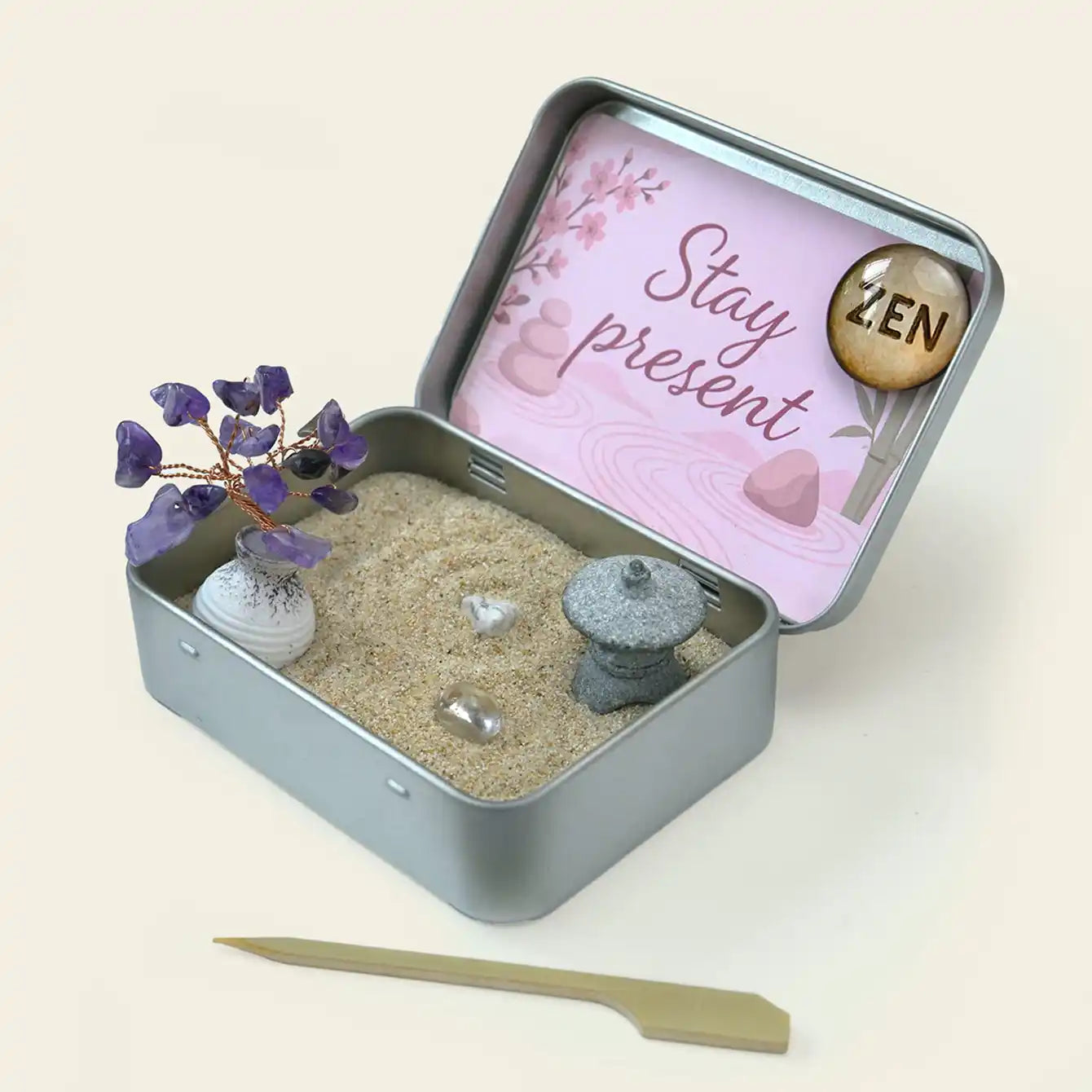 Zenify™ Pocket of Calm – Mini Zen Garden for Stress Relief and Mindfulness