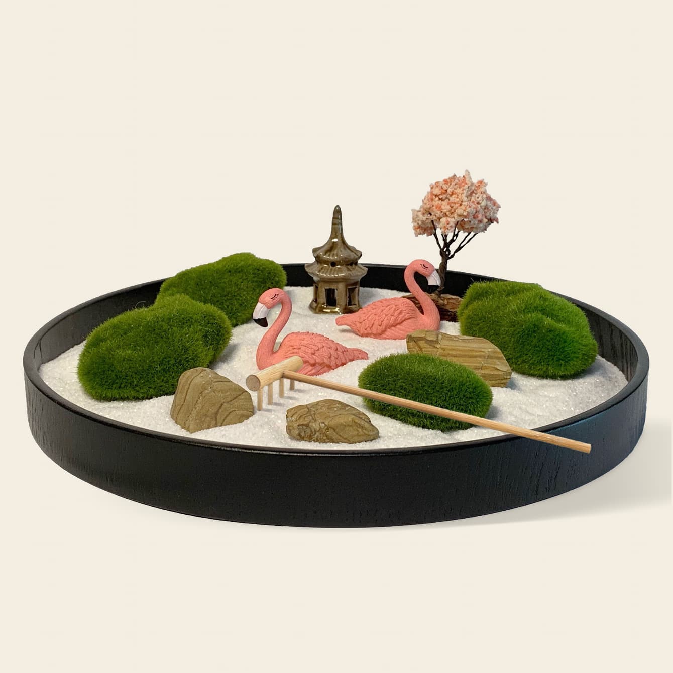 Zenify Sand Garden – Sakura & Flamingos Edition