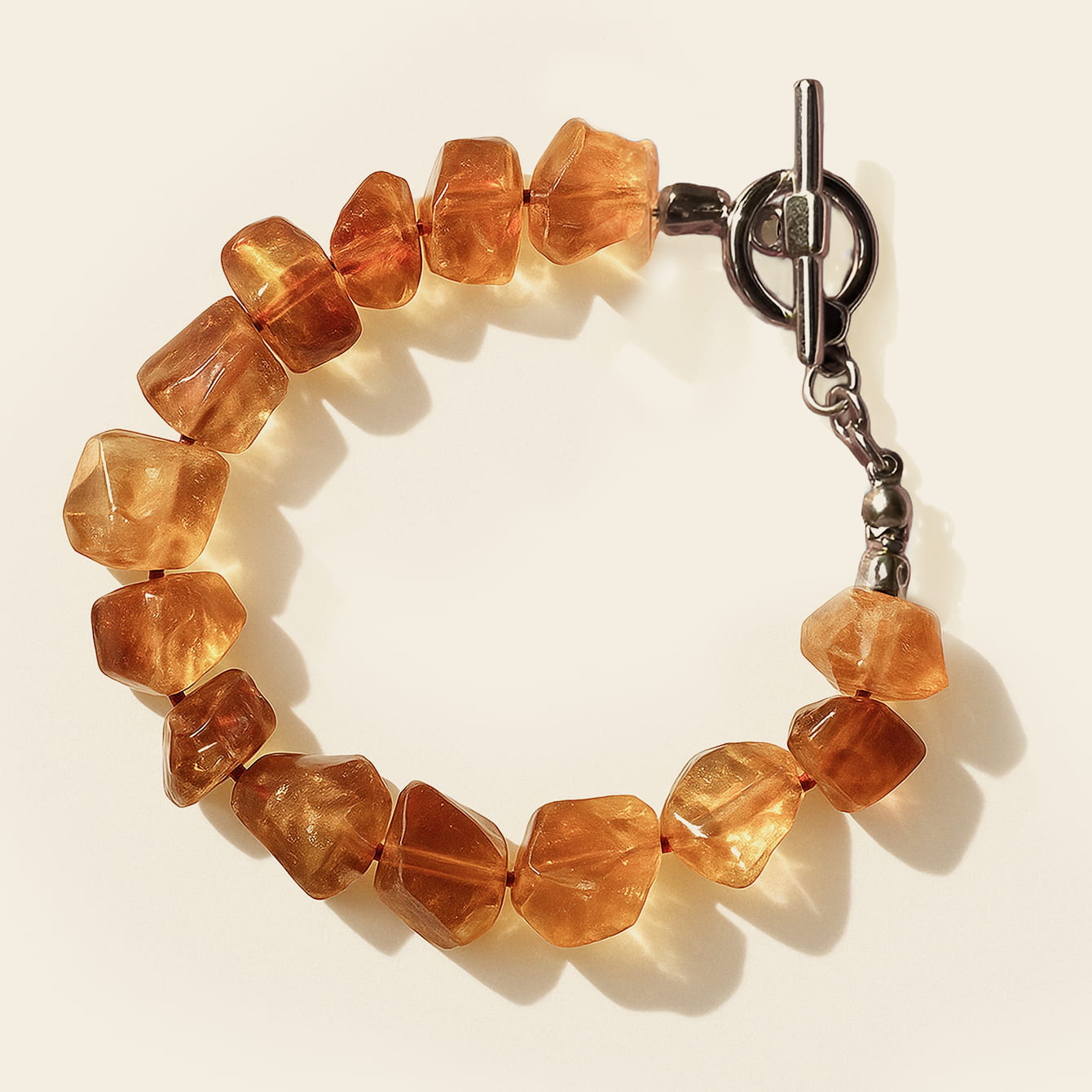 Natürlicher Citrin-Armbandschmuck