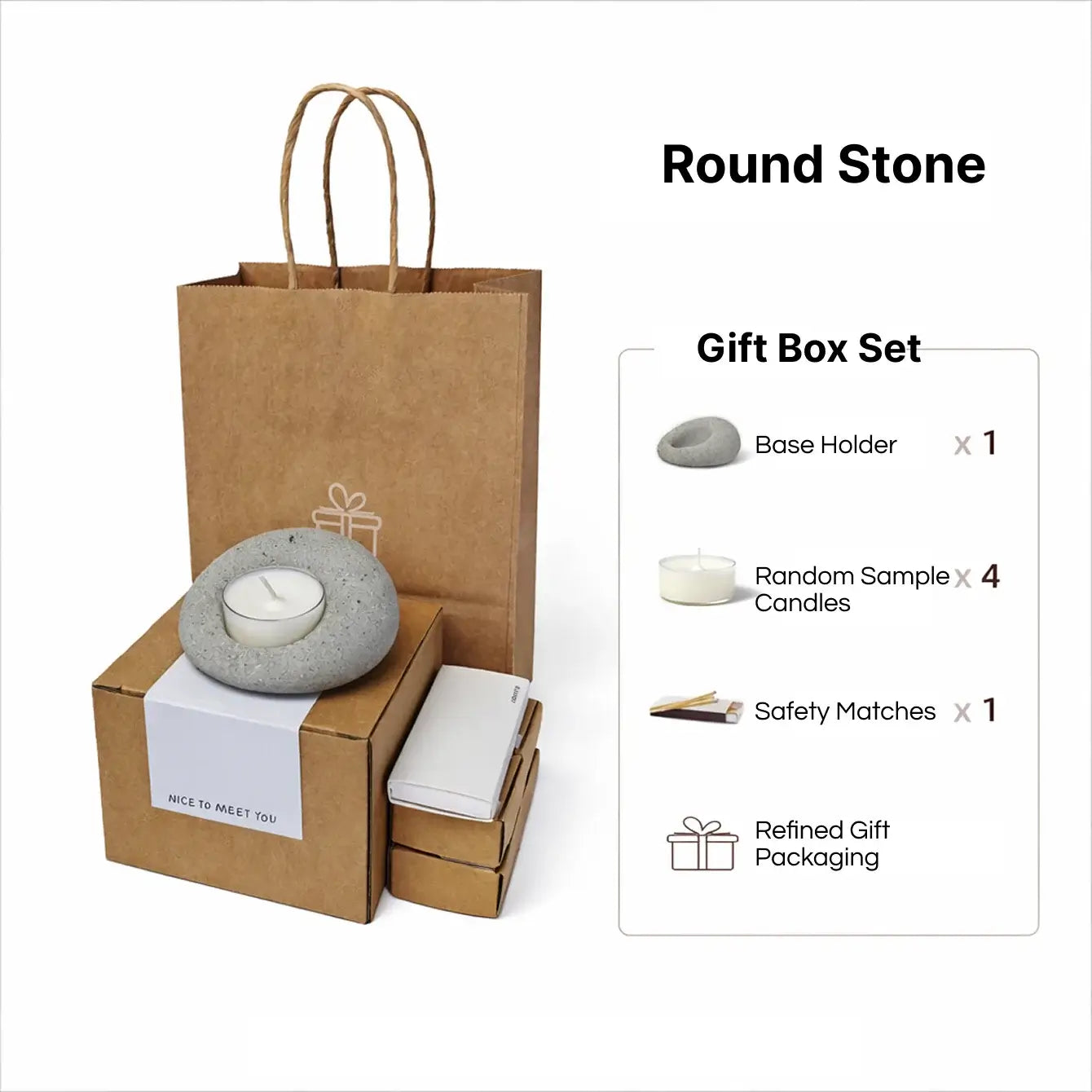 Pebble Light – Handcrafted Stone Tealight Holder