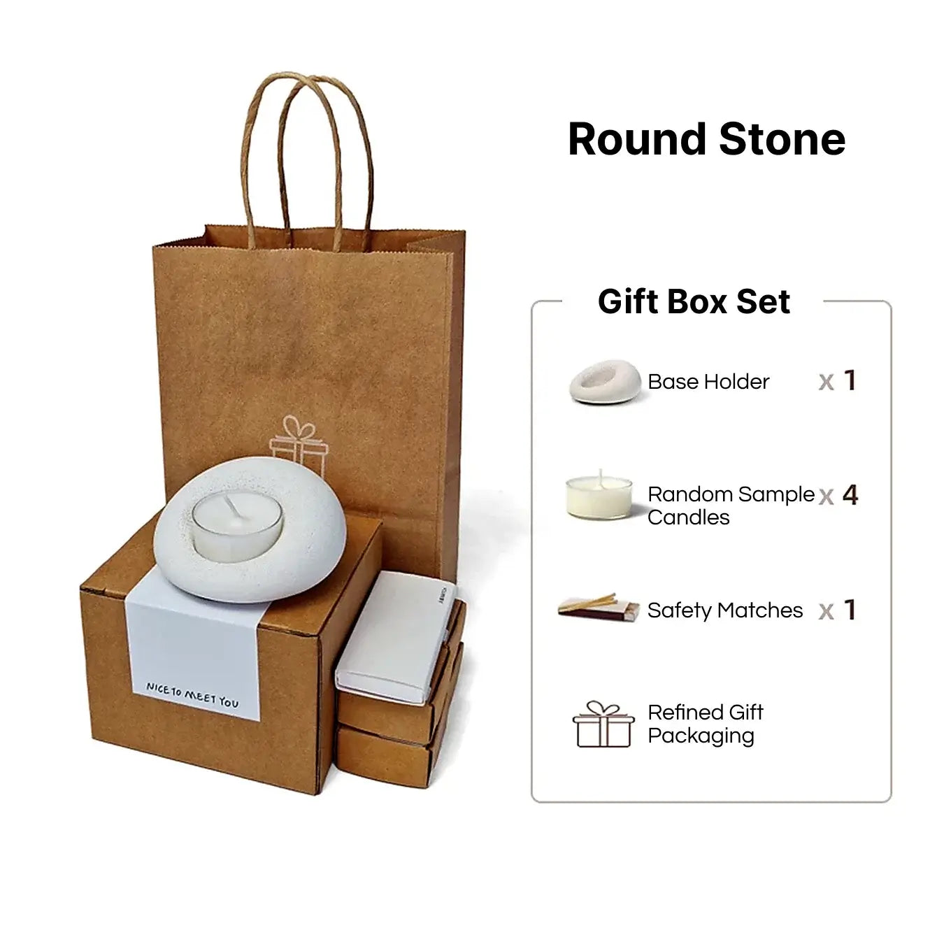 Pebble Light – Handcrafted Stone Tealight Holder