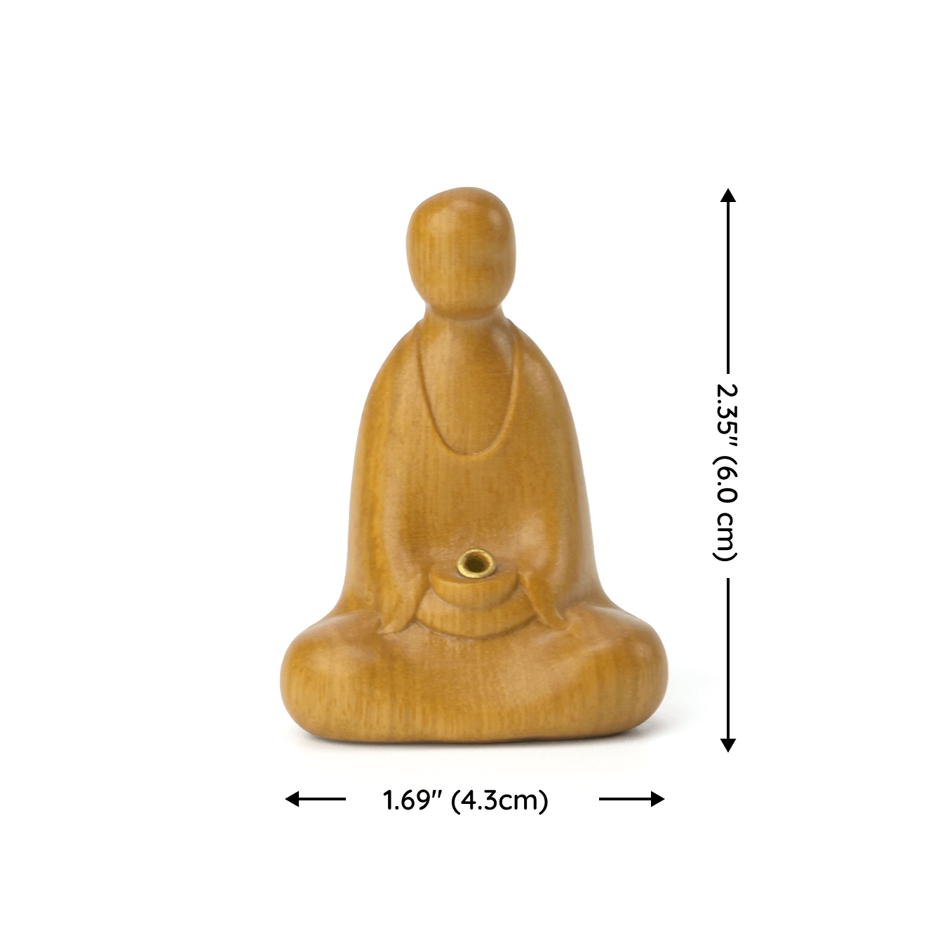 Sandalwood Minimalist Buddha Incense Holder