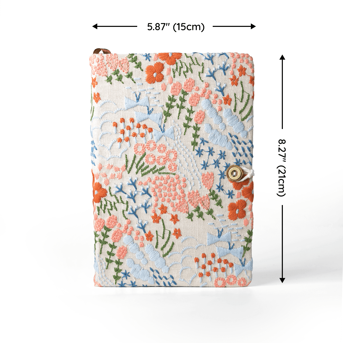 Embroidered Fabric Mindfulness Notebook