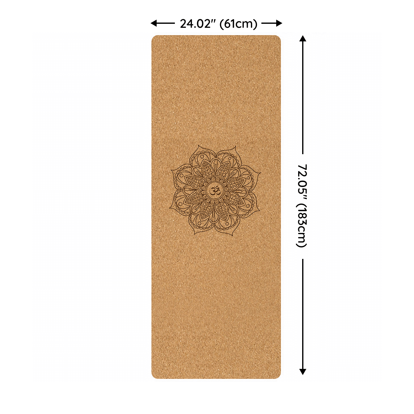 Lightweight & Portable Cork Yoga Mat