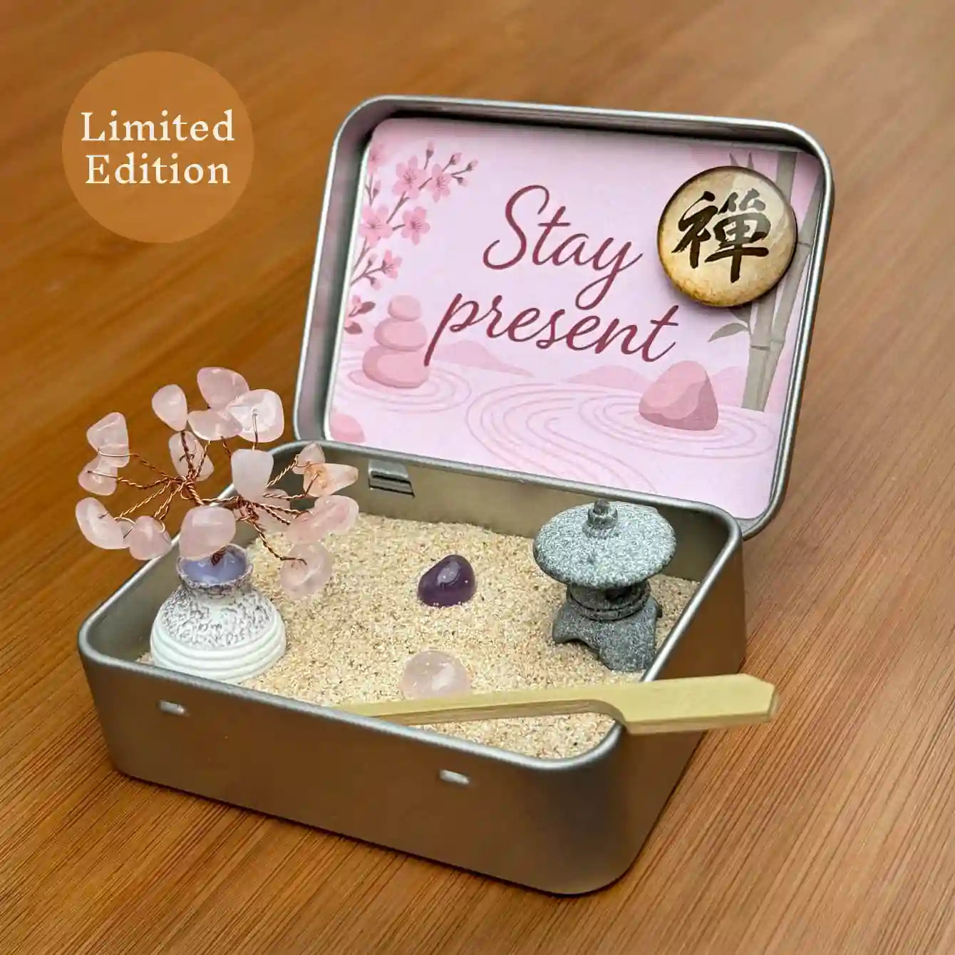 Zenify™ Pocket of Calm – Mini Zen Garden for Stress Relief and Mindfulness