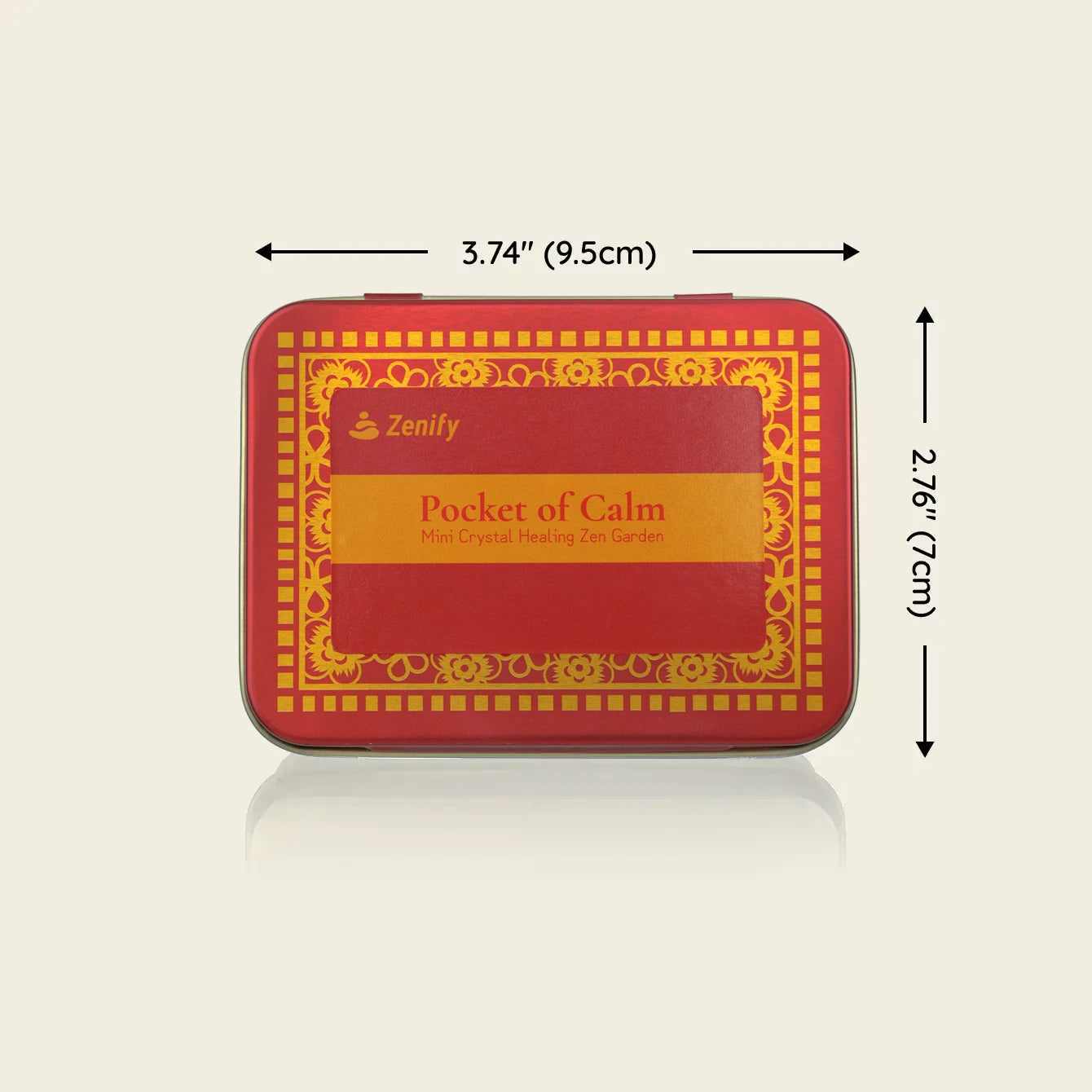 New Year Crystal Zen Garden | 2026 Year of the Horse Edition packaging with dimensions 3.74" x 2.76".