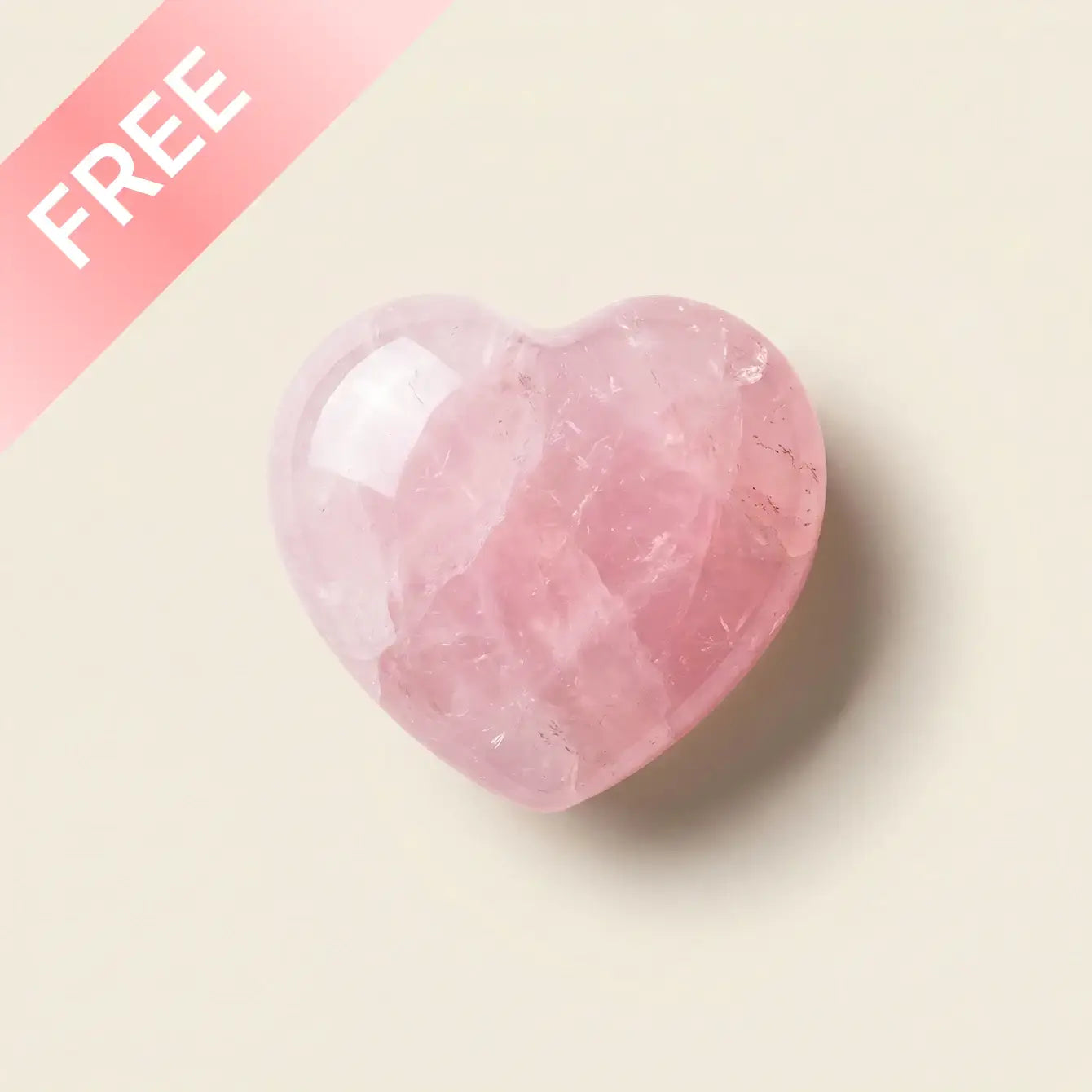 Zenify “Pocket of Love” Natural Rose Quartz Heart Magnet (2cm)