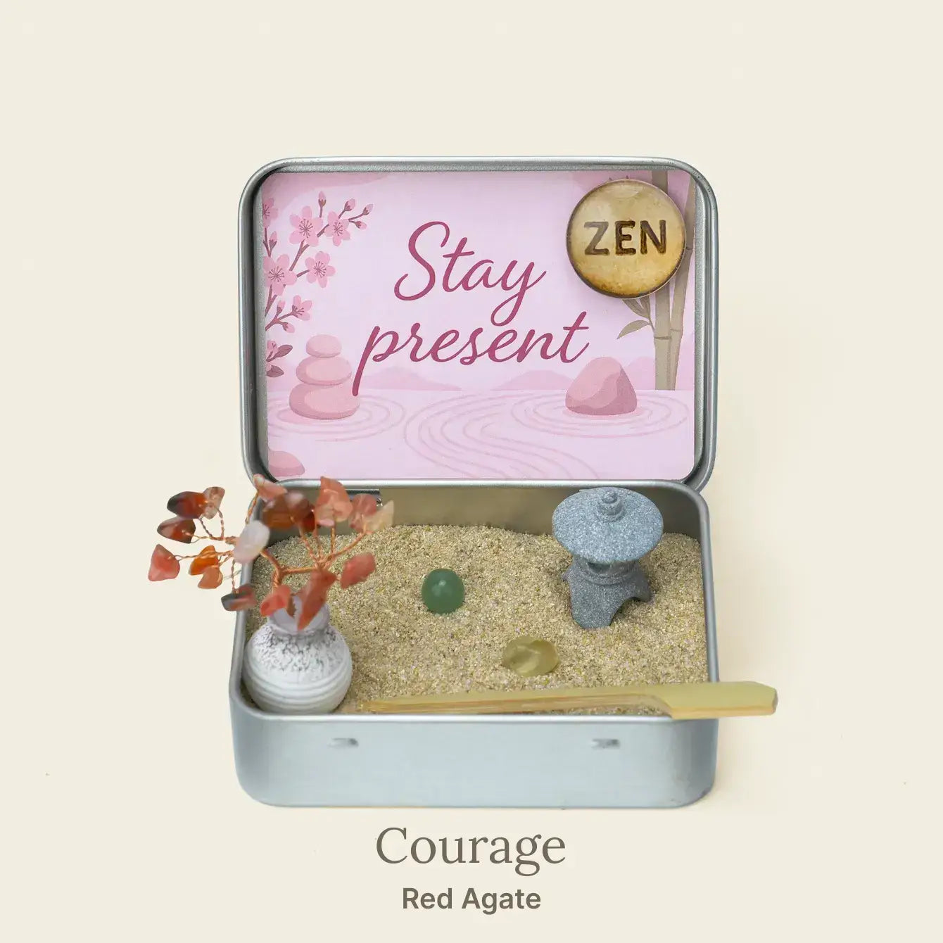 Japanese Crystal Zen Garden - Desktop Meditation & Stress Relief Kit