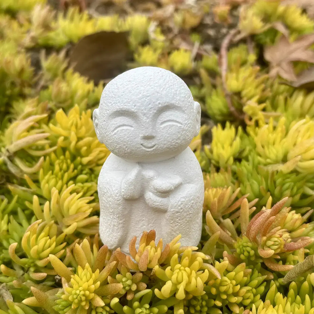 Monk Series - Handmade Eco-Friendly White Cement Desktop Ornaments