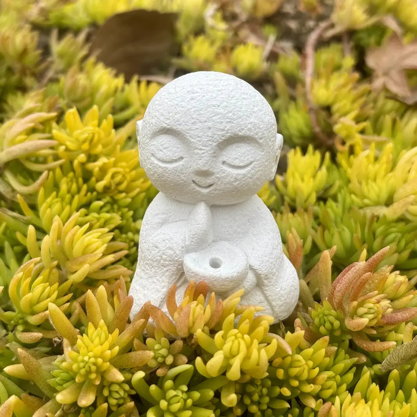 Monk Series - Handmade Eco-Friendly White Cement Desktop Ornaments