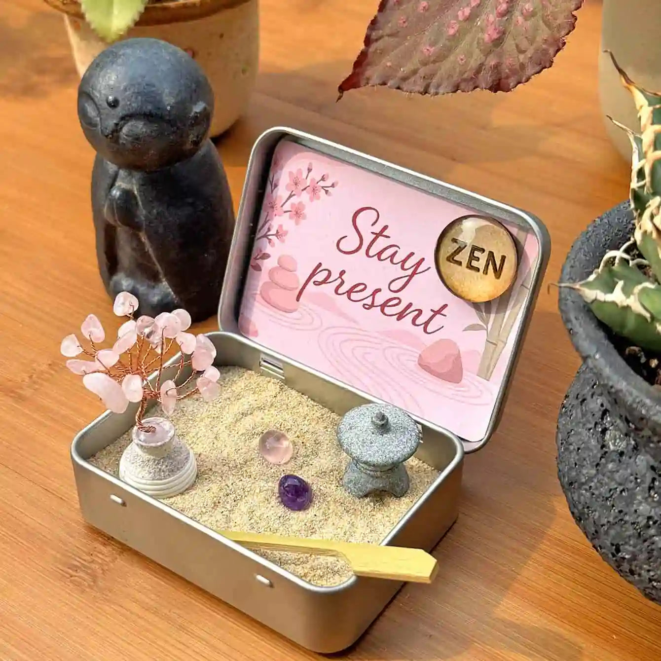 Zenify™ Pocket of Calm – Mini Zen Garden for Stress Relief and Mindfulness
