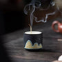 Zenify™ Misty Peaks – Ceramic Incense Holder of Tranquil Mountains Zenify