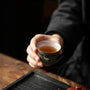 Zenify™ Crane Glaze Cup – Handcrafted Celadon Teacup of Tranquility Zenify