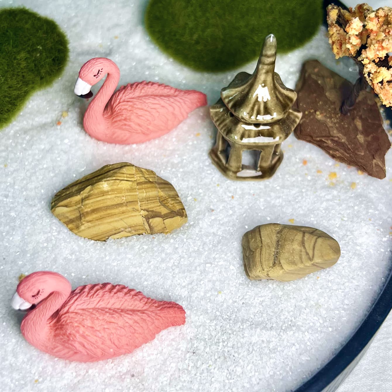 Zenify Sand Garden – Sakura & Flamingos Edition