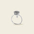 Zenify™ Silver Mantra Ring – Six Syllable Prayer Wheel, handcrafted sterling silver design.