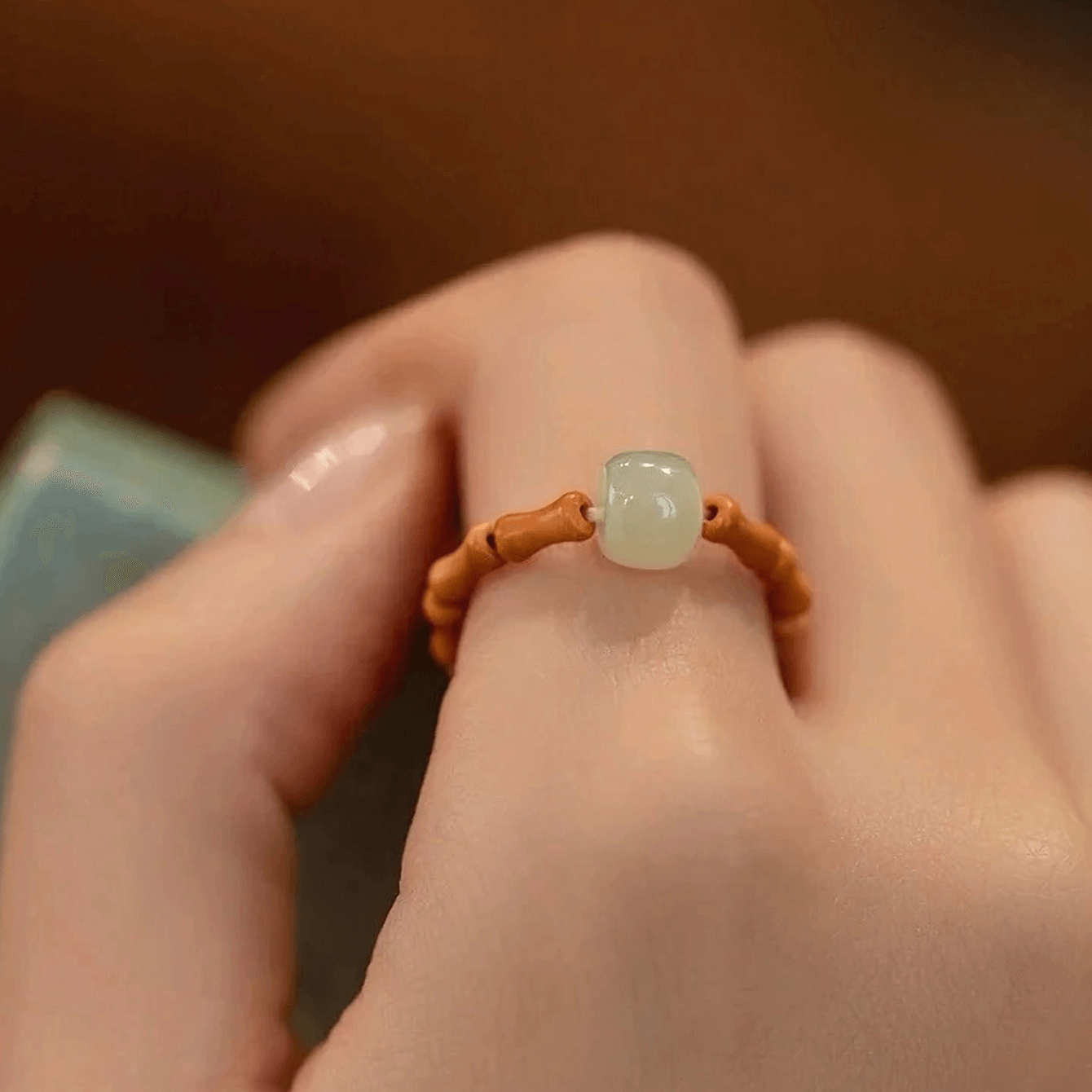 Natural Wood Massage Ring